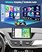 4+64G Android Car Stereo for BMW X1 E84 2009 2010 2011 2012 2013 2014 2015 with Carplay and Android Auto - 10 Inch IPS Touchscreen Radio with 32EQ DSP, WiFi, GPS, Mirror Link + AHD Rear View Camera