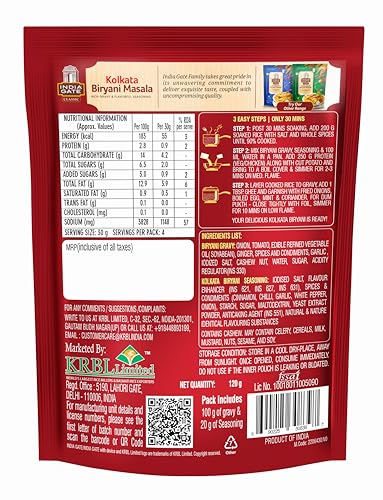 Image of India Gate Kolkata Classic Biryani Masala 120 g (Pack of 2)