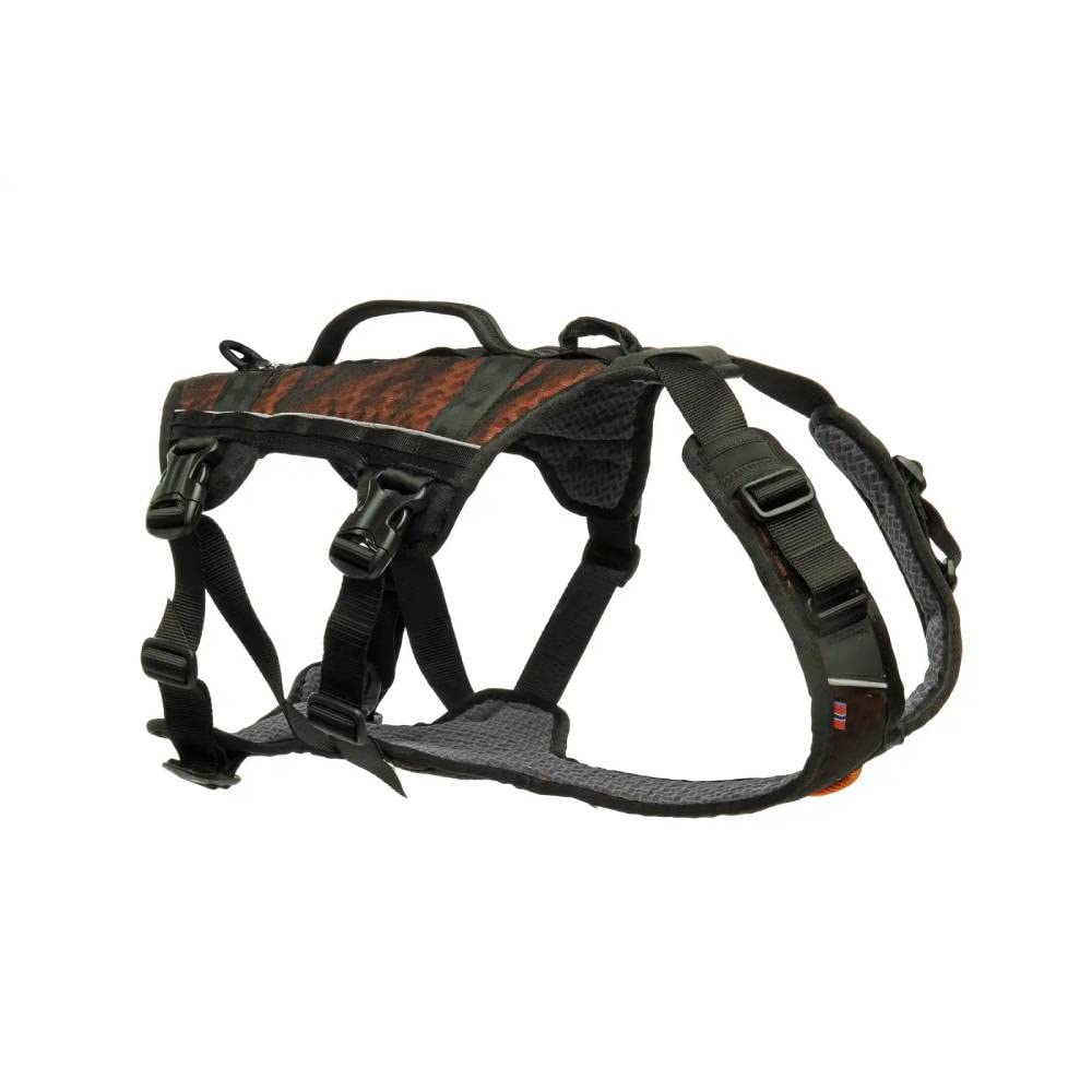 Non-Stop Dogwear Rock Harness Long, Black/Orange - S