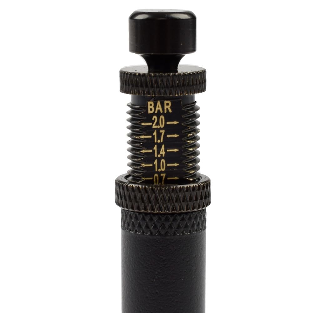 ROCKFOXX 4er Set Reifendruck Ablassventile Automatische Tire Deflators für Offroad, Einstellbarer Druckbereich 0,7-2 bar, inkl. Ventilkappen & Tasche ? Einfache und schnelle Druckanpassung