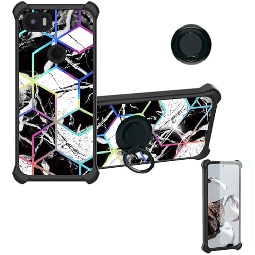 Custodia Comaptibile per Rhino c6r Case con 9H HD Vetro Temperato Cover Supporto PC + Silicone IMDH-HS