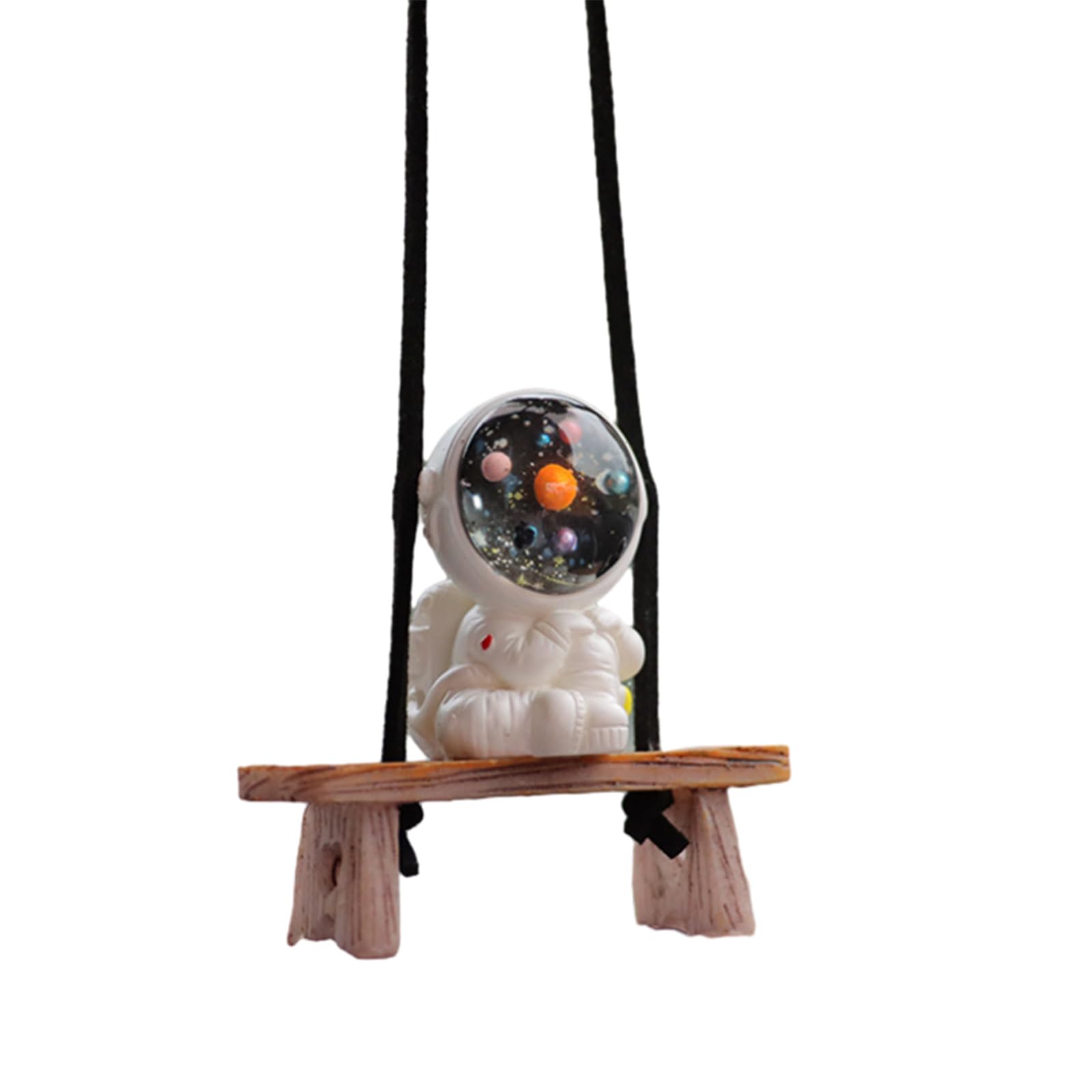 Swing Astronaut Shaped Car Pendant Cartoon Car Rear View Hanging Ornaments Resin Interior Decoration Hanging Ornament Funny