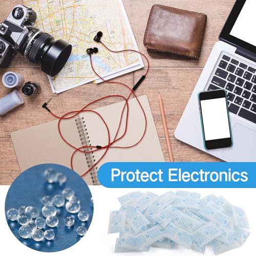 5g x 60 Pack Silicagel Beutel, Trockenmittel für Lebensmittel, Trockenmittel Silica Gel, Silica Beutel, Silica Gel Packets, Silica Kugeln die Täglichen Erfordernisse, Essen, Kleidung, Lebensmittel