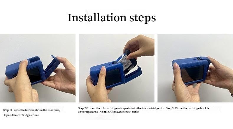 Stampante a getto d'inchiostro portatile, Stampante portatile Piccola macchina di codifica Mini stampante a getto d'inchiostro Stampa multilingue Logo a ad asciugatura rapida(Green quick drying)