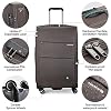 Hanke 28 Inch Luggage with Spinner Wheels Expandable Large Suitcase with Wheels Softside Check in Luggage Rolling Suitcase with Lock Lightweight Travel Luggage for Men and Women.(Coffee) #2