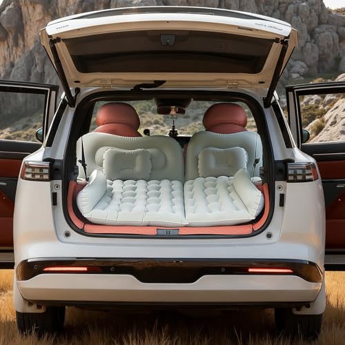 WEY&FLY Car Air Mattress for SUV, Quick Inflation Travel Bed with Air Pump, Portable Sleeping Pad...
