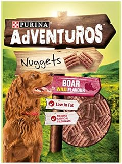 Adventuros Nuggets Dog Treats Boar, 90 g (Pack of 6)