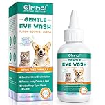 Dog Tear Stain Remover - Eye Drops for Dogs & Cats, Gentle Eye Wash to Soothe Dry & Itchy Eyes, Non-Irritating Formula, 100ml