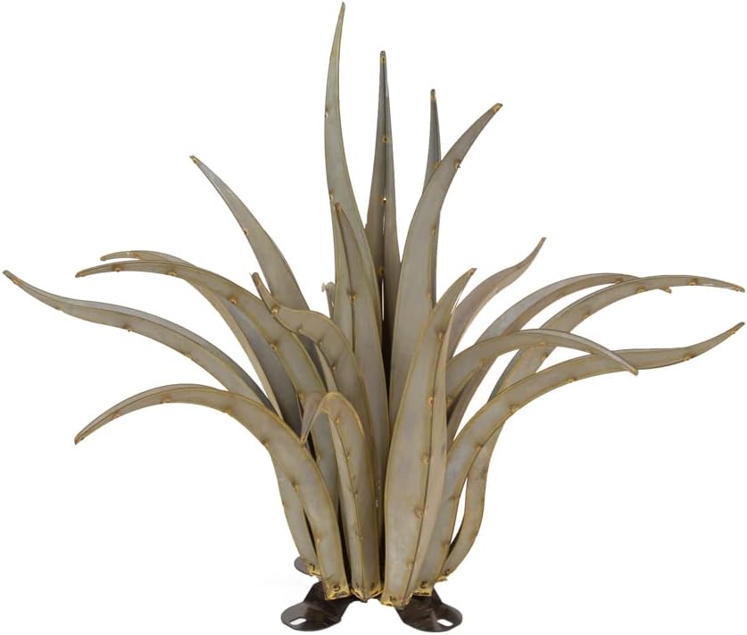 Desert Steel Octopus Agave - Small (36”W x 32”H) - Indoor/Outdoor Metal Yard Art & Yard Decor, All Weather