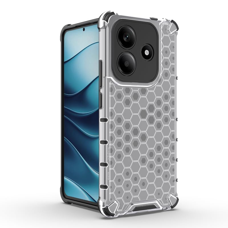 Image of Plastic Bumper Back Case Cover for Redmi Note 14 5G (Transparent)