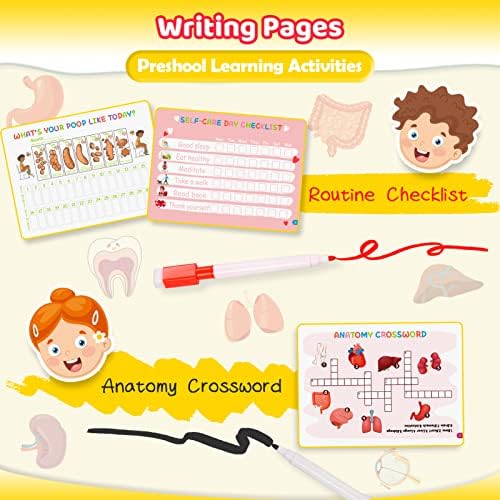 Toys for 3-8 Year Old Boys Girls, Luckades Busy Book Activity Book for Kids Age 3-5 Birthday Gift Educational Toys for Kids Age 3-8 Human Body Book Preschool Learning Toys for 3-8 Year Old Kids 3 51ZwQ+cDUQL. AC