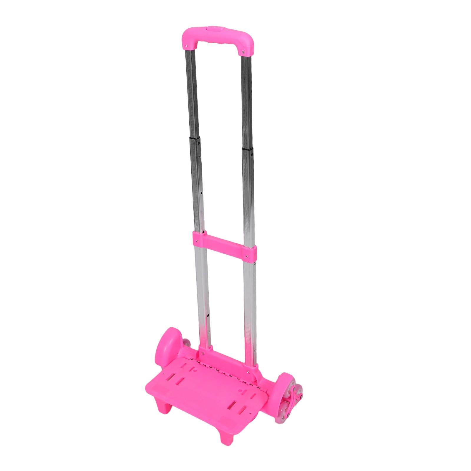 Carrello Telescopico per Zaino Scolastico, Rosa Ruote Staccabili