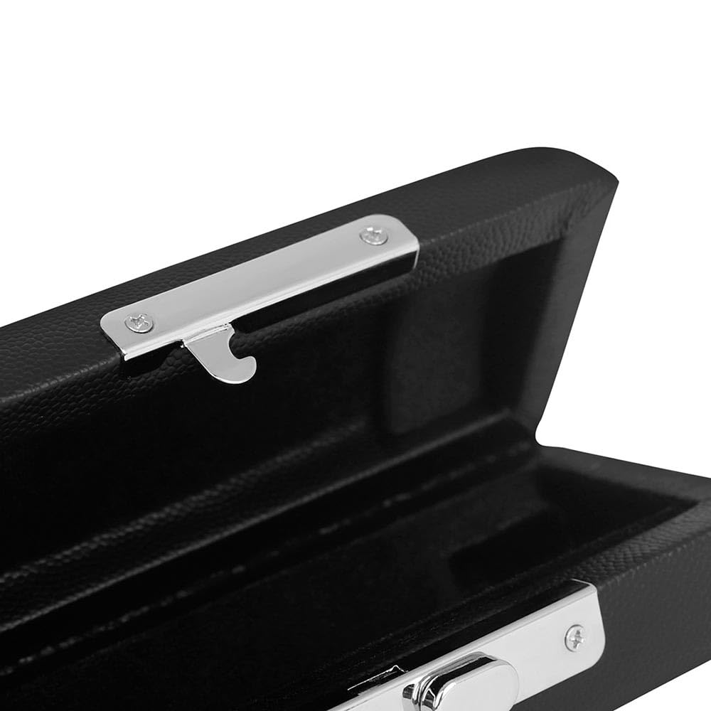 Étui Piccolo 16 trous en cuir pour éviter d'endommager la flûte Sac de transport pour instrument à vent Noir