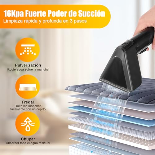 La Mejor Recopilación de Maquina para Limpiar Tapiceria A Vapor los más recomendados. 15 Imagen adicional