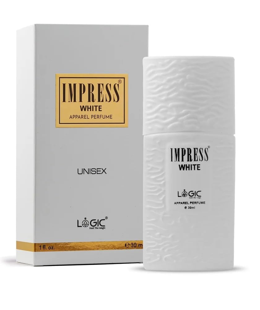 LOGIC Impress Apparel Perfume White Spray | Long Lasting Fragrance for Clothes | Fabric Freshener with Gentle Formula | 30ml Travel-Friendly Perfume Spray for Men & Women-image-4