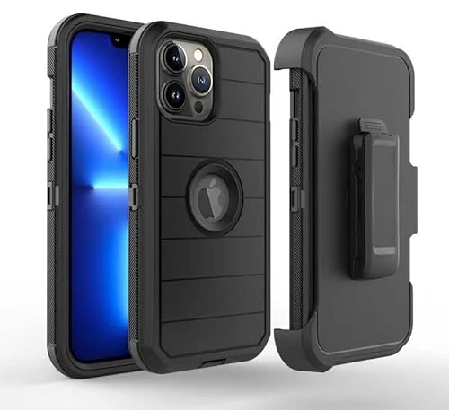 Americase Belt-Clip Holster Case,[Military Grade Drop Protection] Drop Protective Rugged Heavy Duty Case Shockproof Dustproof Durable Cover For (Apple Iphone 14 Plus 6.7") #TOP2