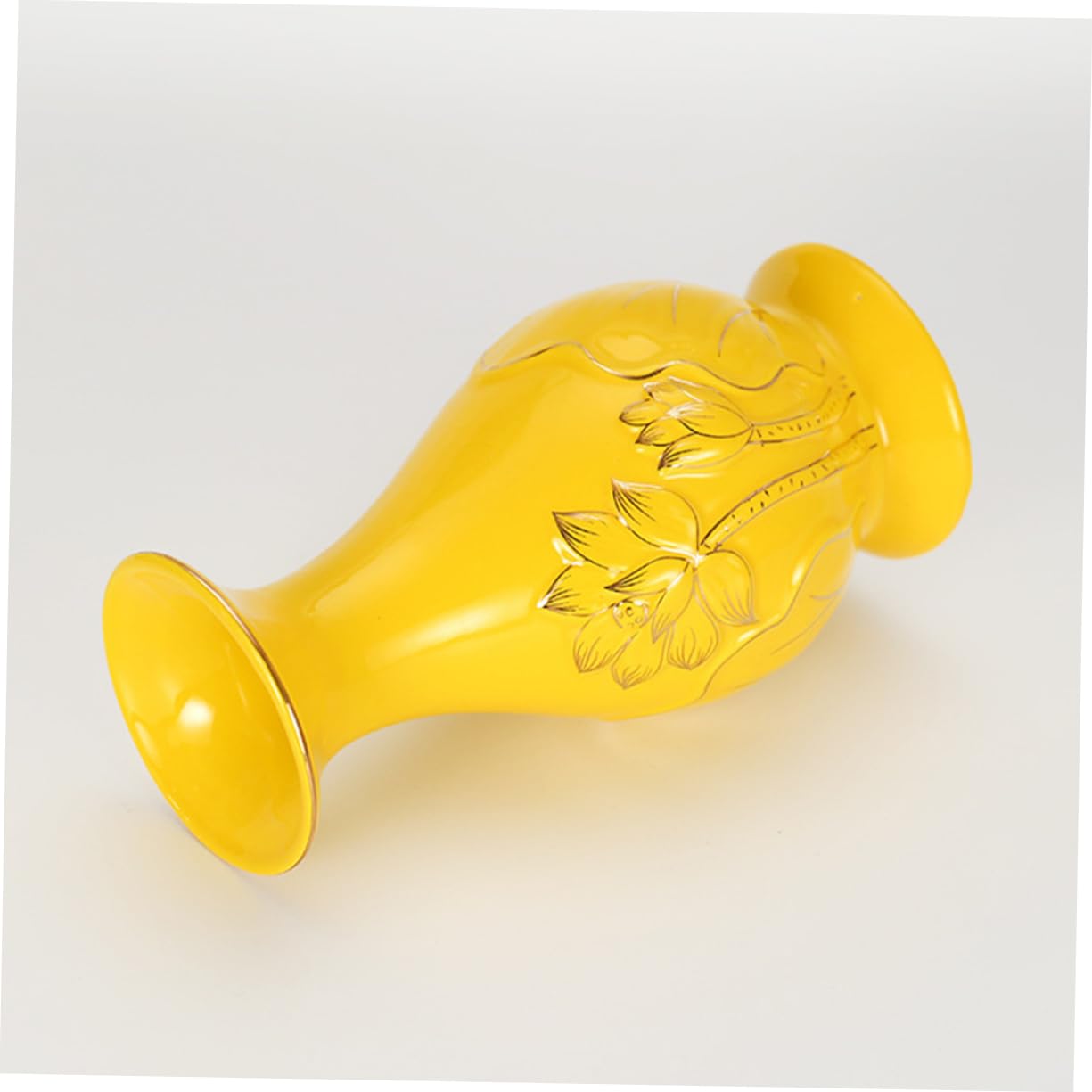 DOITOOL 2pezzi Vaso in Ceramica per Fiori di Loto Composizione Floreale in Ceramica Vaso Decorativo Moderno per Esposizione di Fiori per Secchi