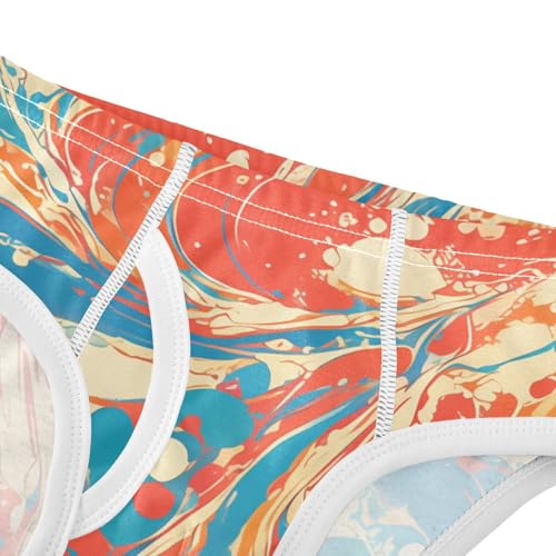 KLL Abstract Marblextured Pattern Baby Boys Comfort Training Underwear Breathable Children Undies4