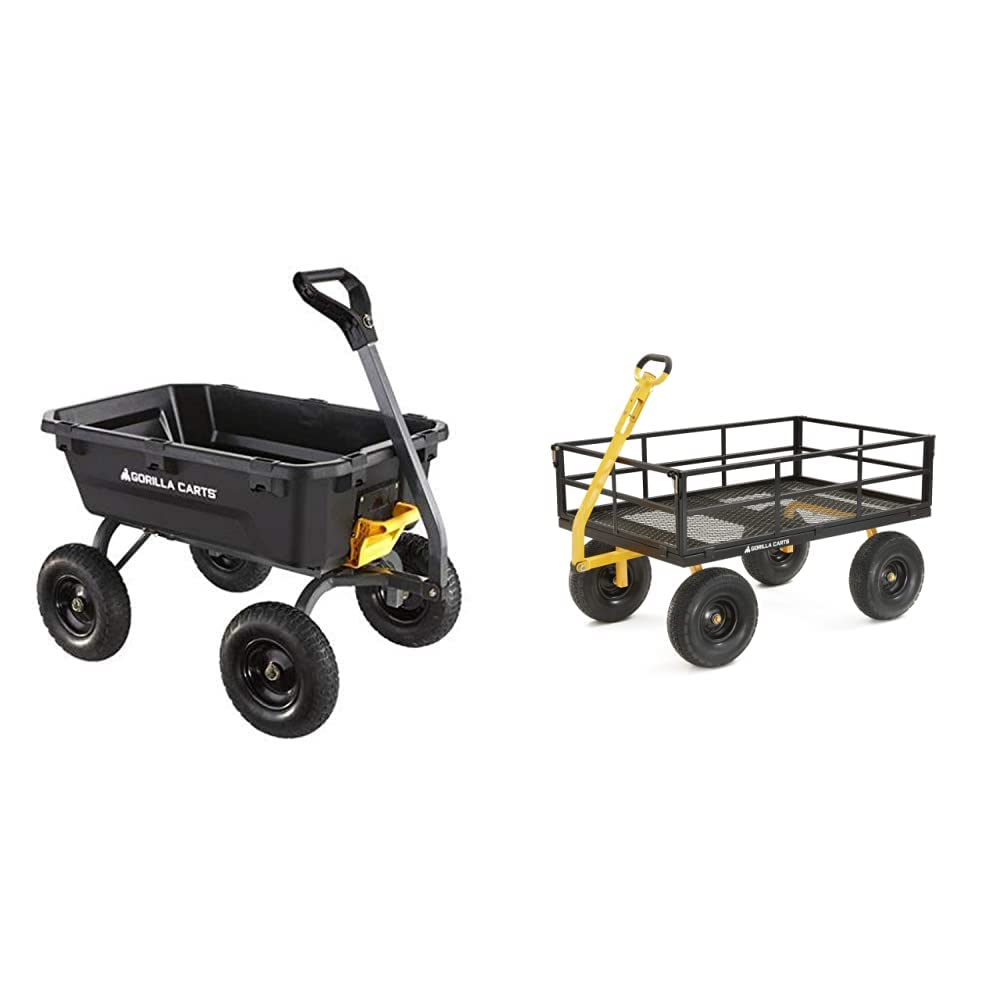 Buy Gorilla Carts 7GCGNF 7 Cu. Ft. HeavyDuty Poly Garden Dump Cart