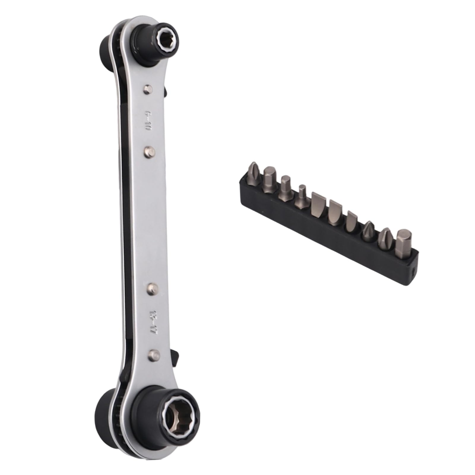 Rgybao A Ended Multifunction Socket Ratchets Wrench 4 Way Functionality Djustable Drive Ergonomic Nonslip Handle Double End Ratchets Wrenches