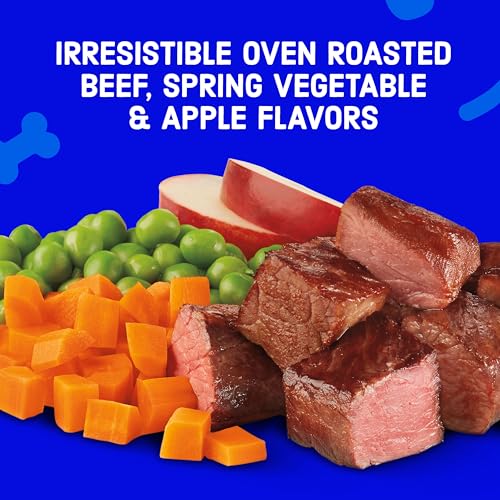 Kibbles ‘n Bits Bistro Mini Bits Small Breed Dry Dog Food, Oven Roasted Beef, Spring Vegetable and Apple Flavors for Adult Dogs, 3.5 lb. Bag (Pack of 4) - Image 5