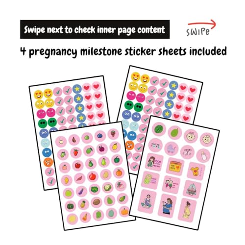 Image of Pregnancy Journal for Pregnant Women - 40-Week Bump Tracker & Memory Book with Stickers | Guided Pregnancy Planner with Prompts, Milestone Pages & Hardcover Keepsake | Gift for Expecting Moms