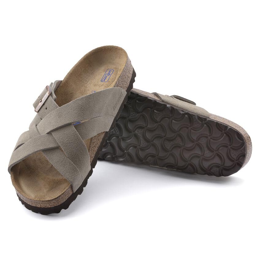 Amazon.com: Birkenstock 1024546141 Lugano SFB Taupe Sd R 41