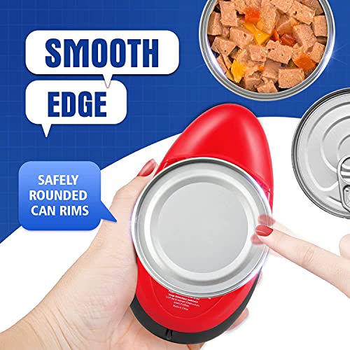 One-Touch Electric Can Opener, Automatic Can Opener Smooth Edge Food-Safe For Almost All Can Sizes, Battery Operated Electric Can Openers For Kitchen Best Kitchen Gadgets For Seniors And Arthritic #TOP2
