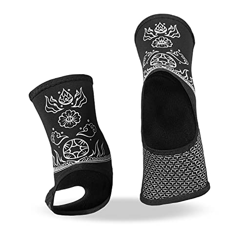 Sanabul Battle Forged Gel Ankle Guard (Black/White, Small/Medium) #TOP4