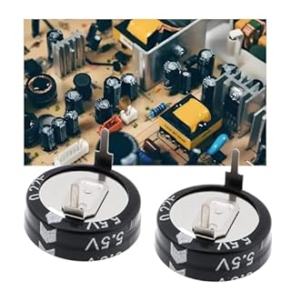 EMSea 5X Condensateur Axial Rond KR-5R5H224-R 0,22 F 5,5 V 11,5 X 5 Mm pour Composants ¨¦lectroniques Et Semi-conducteurs