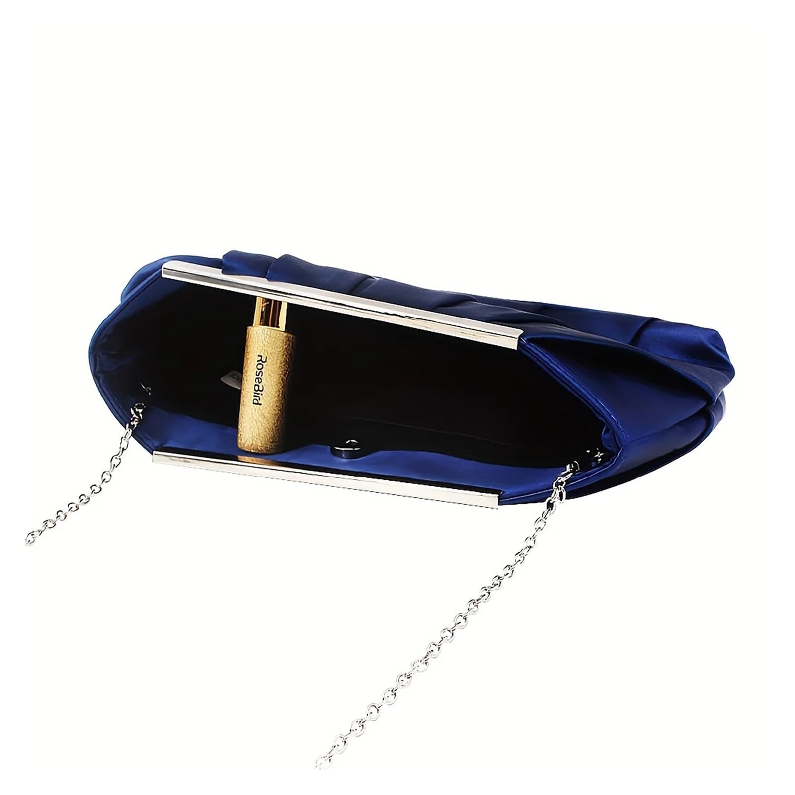 Pochette da sera Pochette da sera, borsa pranzo in seta e poliestere plissettata, donna semplice capiente, di grande capacità Per gli appuntamenti
