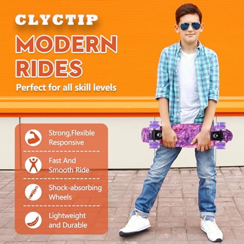 CLYCTIP Flashing Wheels Skateboard