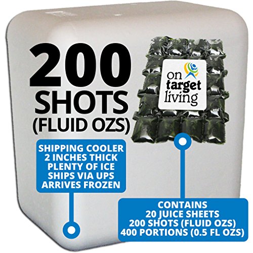 On Target Living Wheatgrass Juice - 200 Fl Ozs - $1.65 Per Oz - 100% Wheatgrass Juice - Field Grown - Flash Frozen - Unpasteurized - 400 x 0.5 Fl Oz Portions - Thumbnail 2