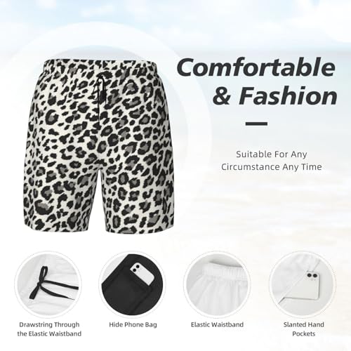 Short de bain léopard homme à séchage rapide pour la plage - 5