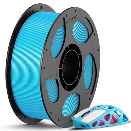 ANYCUBIC PLA Filament 1.75mm, 3D Printer Filament, Intelligent Identification, Dimensional Accuracy +/- 0.02mm, 1KG Reusable Spool Tropical Turquoise 1kg 1kg pla (Tropical Turquoise)