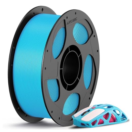 Anycubic PLA 3D Printer Filament, Intelligent PLA Filament Enhanced Smart Printing, 3D Printing PLA Filament 1.75mm Dimensional Accuracy +/- 0.02mm, 1KG Reusable Spool (2.2 lbs), Tropical Turquoise