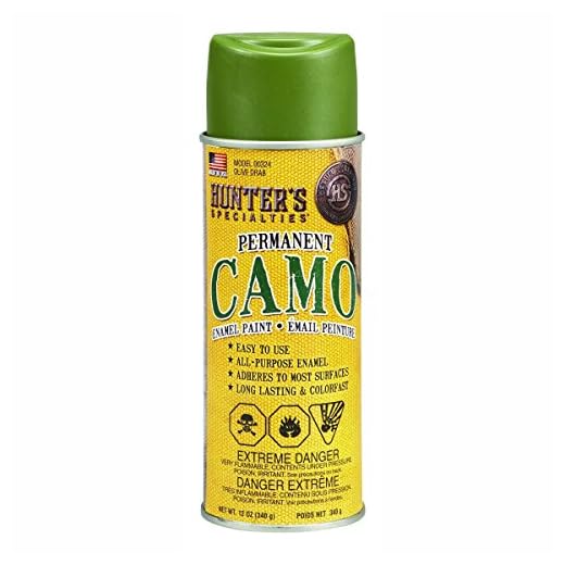 Hunters Specialties Camo Spray Paint - Non-Reflective Finish Water Resistant Fast Drying Paint for Treestands, Decoys, Blinds & Other Hunting Equipment, 12 Oz Spray Can - OLIVE DRAB
