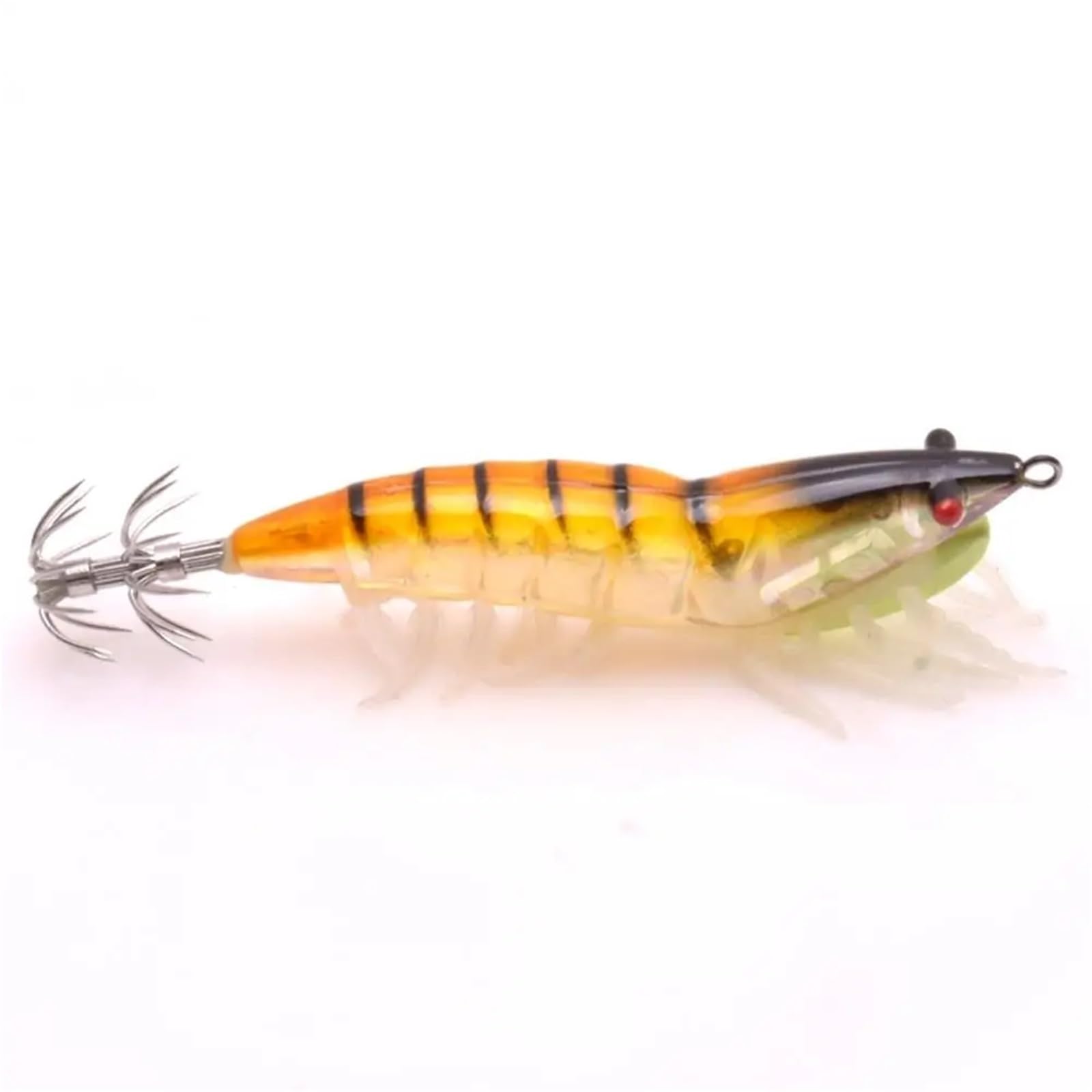 Amo for Calamari e gamberetti in Legno Imitazione Luminosa n. 2.5 3. Esca Fluorescente Lua for Pesca in Mare dai Piedi Morbidi attira
