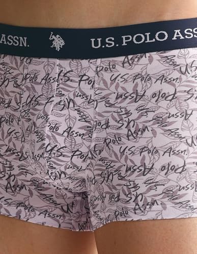 Image of U.S. Polo ASSN. Mens OET08 Elastic Waistband Ribbed Underwear Trunks - Pack of 3