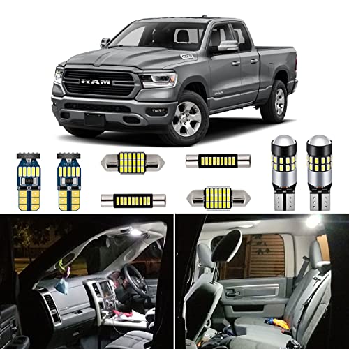 Kit interior de 12 luces LED blancas para Dodge Ram