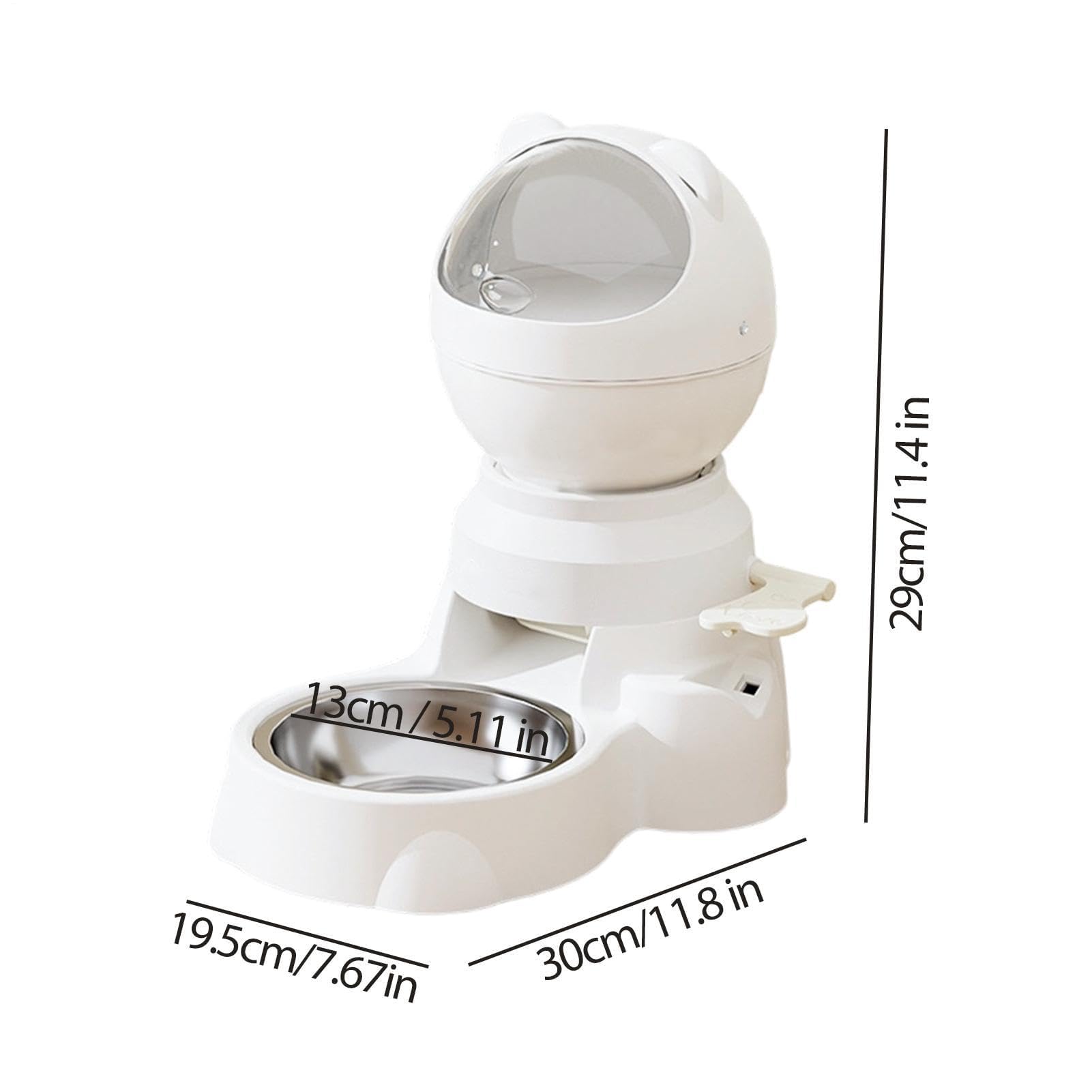 Comedero automático para mascotas, dispensador de alimentos de 1,5 L para perros y gatos, plato de entrenamiento de memoria para gatitos y cachorros, ideal para uso en interiores y exteriores, viajes