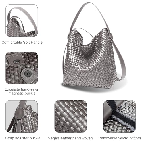 Bolso Tote Grande de Cuero Vegano para Mujer miniatura 4