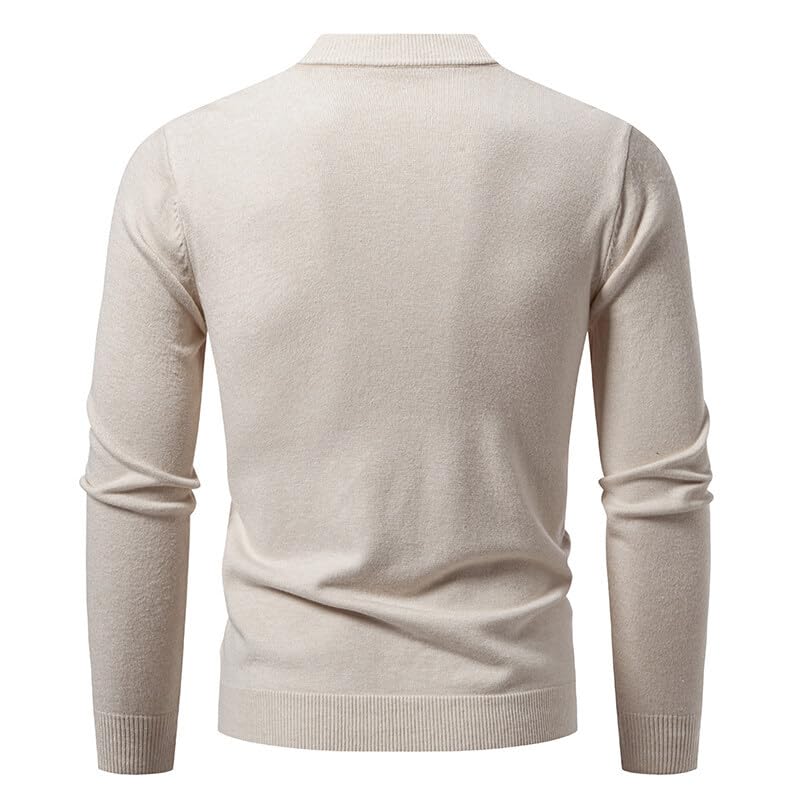 Mens Cardigan Sweaters with Buttons, Ribbed V-Neck Knitted Cardigan Lightweight Oversized Fashion Outerwear3