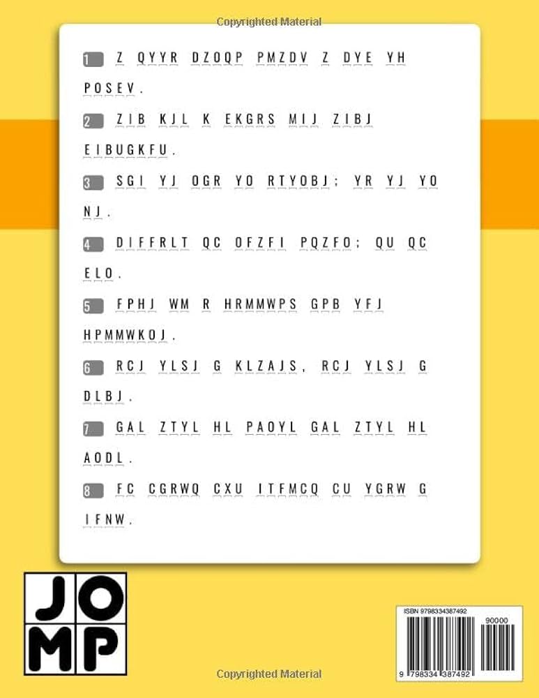 600-cryptogram-puzzles-easy-medium-hard-cryptoquotes-cryptograms-of-inspirational-quotes-for-adults-logic-math-martin-josh-ortiz-9798334387492-amazon-com-books for Free Printable Cryptograms For Adults 600 Cryptogram Puzzles: Easy, Medium & Hard Cryptoquotes | Cryptograms of Inspirational Quotes for Adults (Logic & Math): Martin, Josh Ortiz: 9798334387492: Amazon.com: Books for Free Printable Cryptograms For Adults