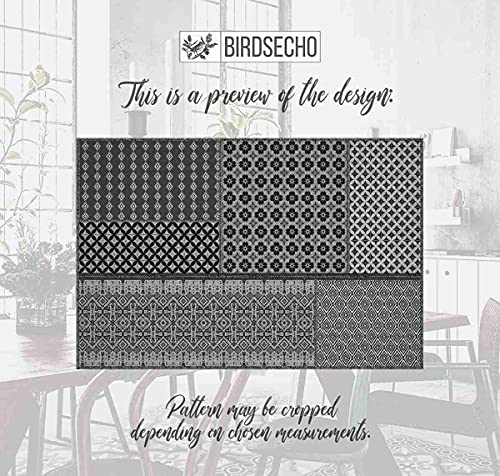 Tapis en vinyle lavable BirdsEcho pour protéger le sol de cuisine