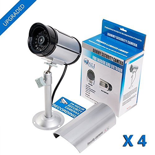 Wali TC-S4 Bullet Dummy Fake Security Camera, Dummy Cameras With Realistic Red Led Light For Outdoor Indoor, Fake Surveillance Security Cctv thumb #2