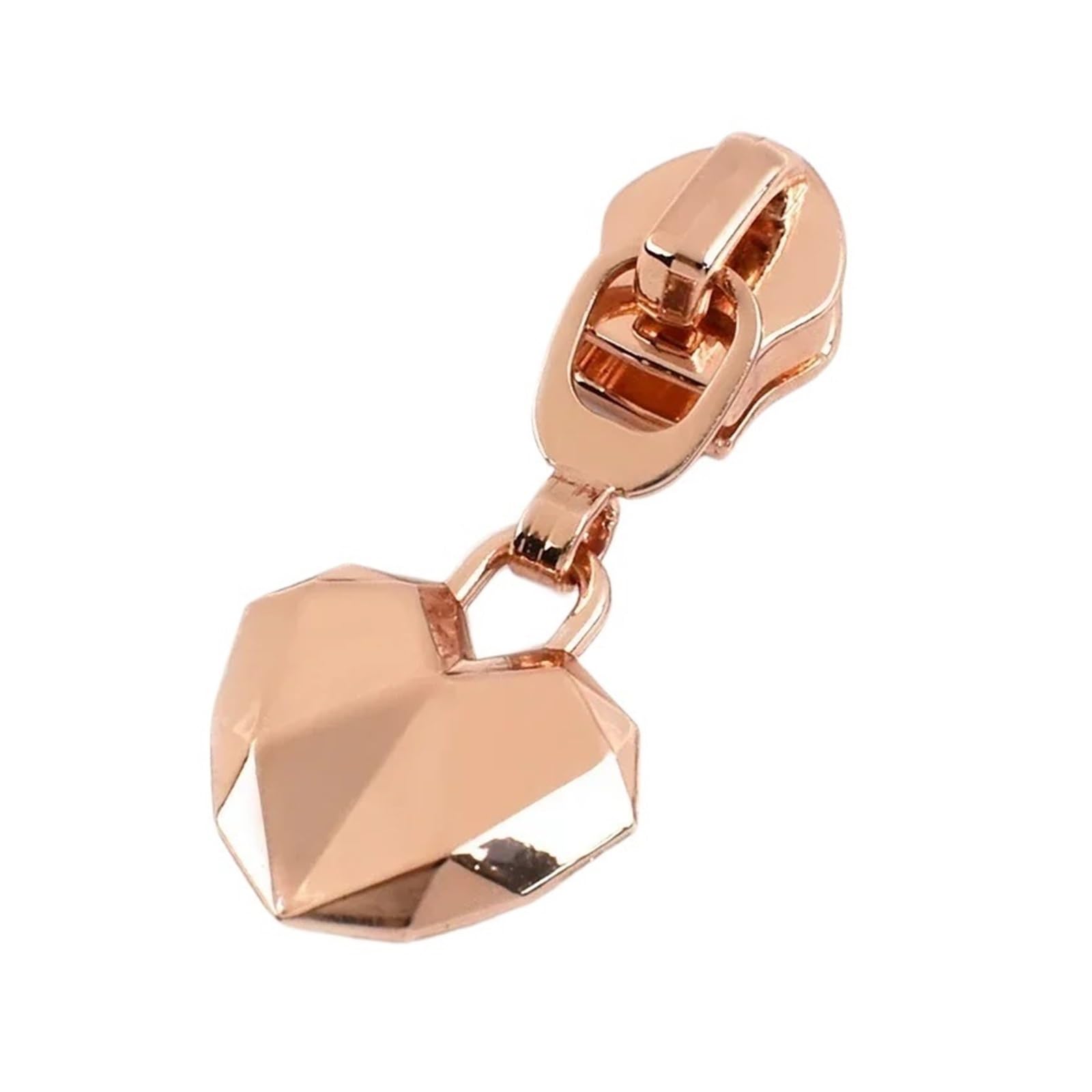 10 Cursori for Cerniere 5# for Borse for Indumenti Con In Nylon, Sostituiscono I Kit Di Riparazione Della Testa Dell'estrattore Accessori Hardware Fai Da Te(XP074-RoseGold)