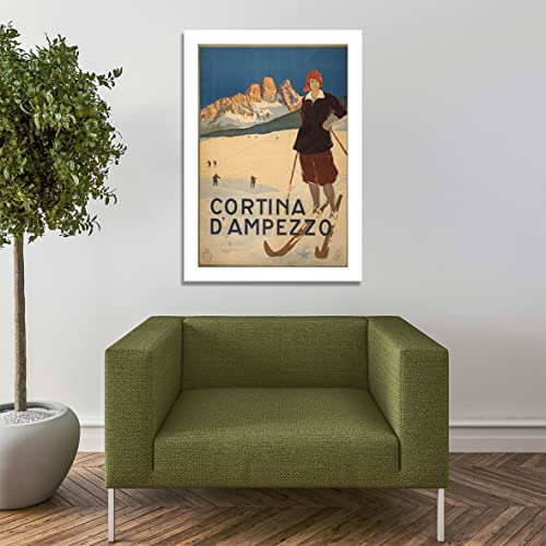 Poster Cortina d'Ampezzo encadré extra large sans reflets - 7