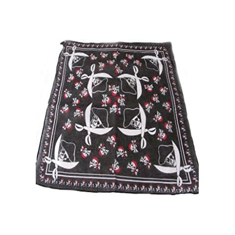 100% Cotton Skull and Crossbones Bandana Cover