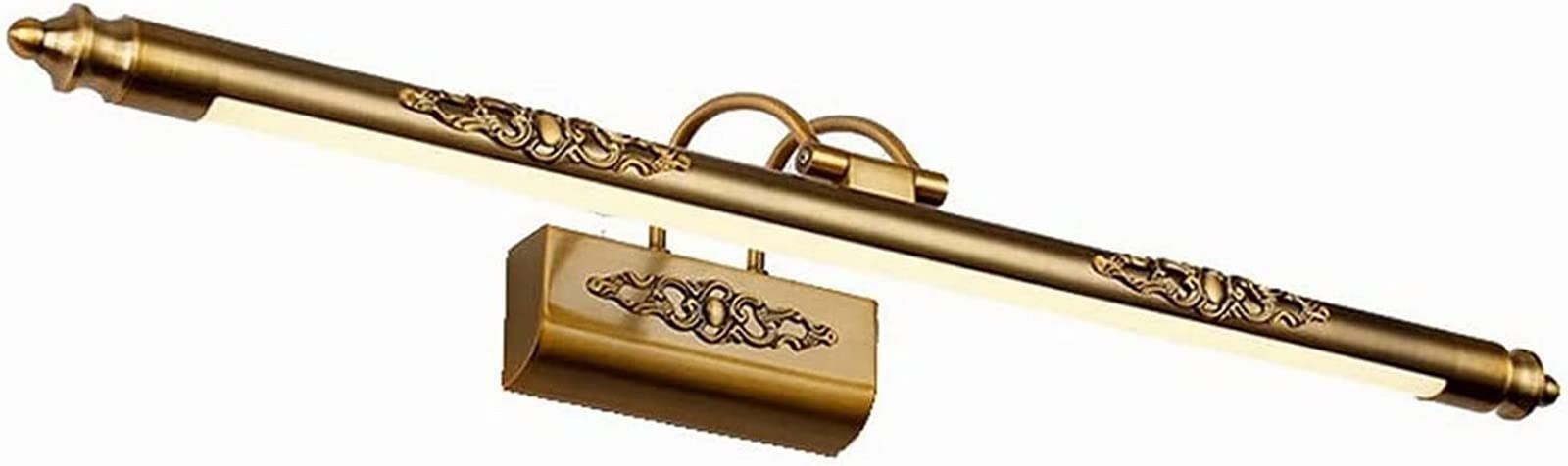 Luci da toeletta a led da 8W, apparecchio di illuminazione regolabile for vanità da bagno, lampade da specchio for il trucco vintage, lampada da parete for decorazioni for la casa bianca calda 3000K L